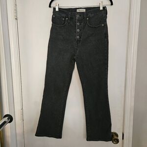 MADEWELL Cali Demi-Boot Jeans in Bellspring Wash Button-Front Edition 28